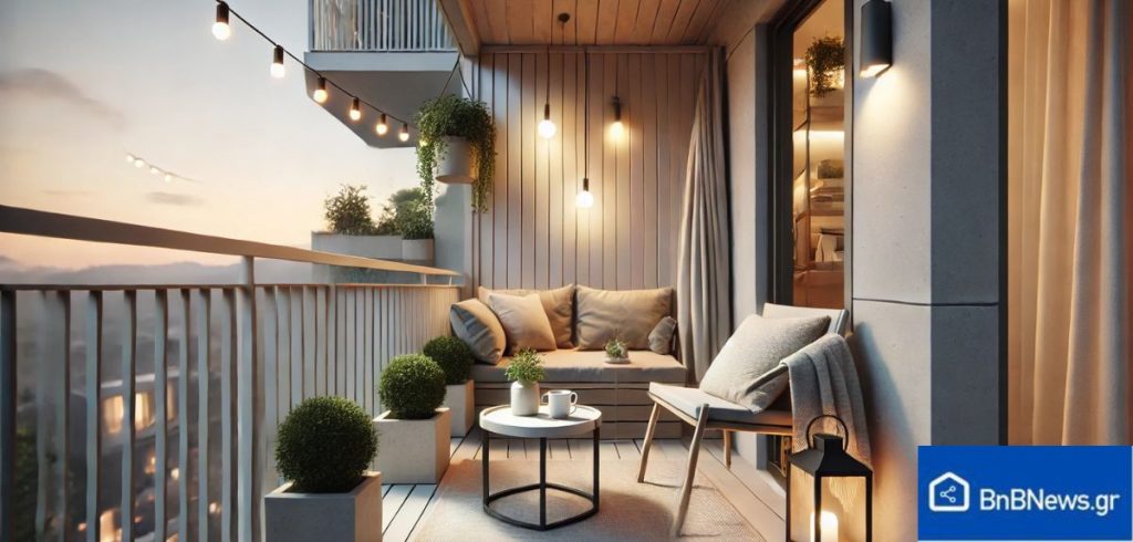 επιπλα μπαλκονιού airbnb