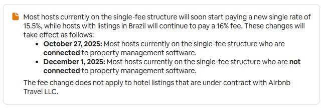 Airbnb split fee